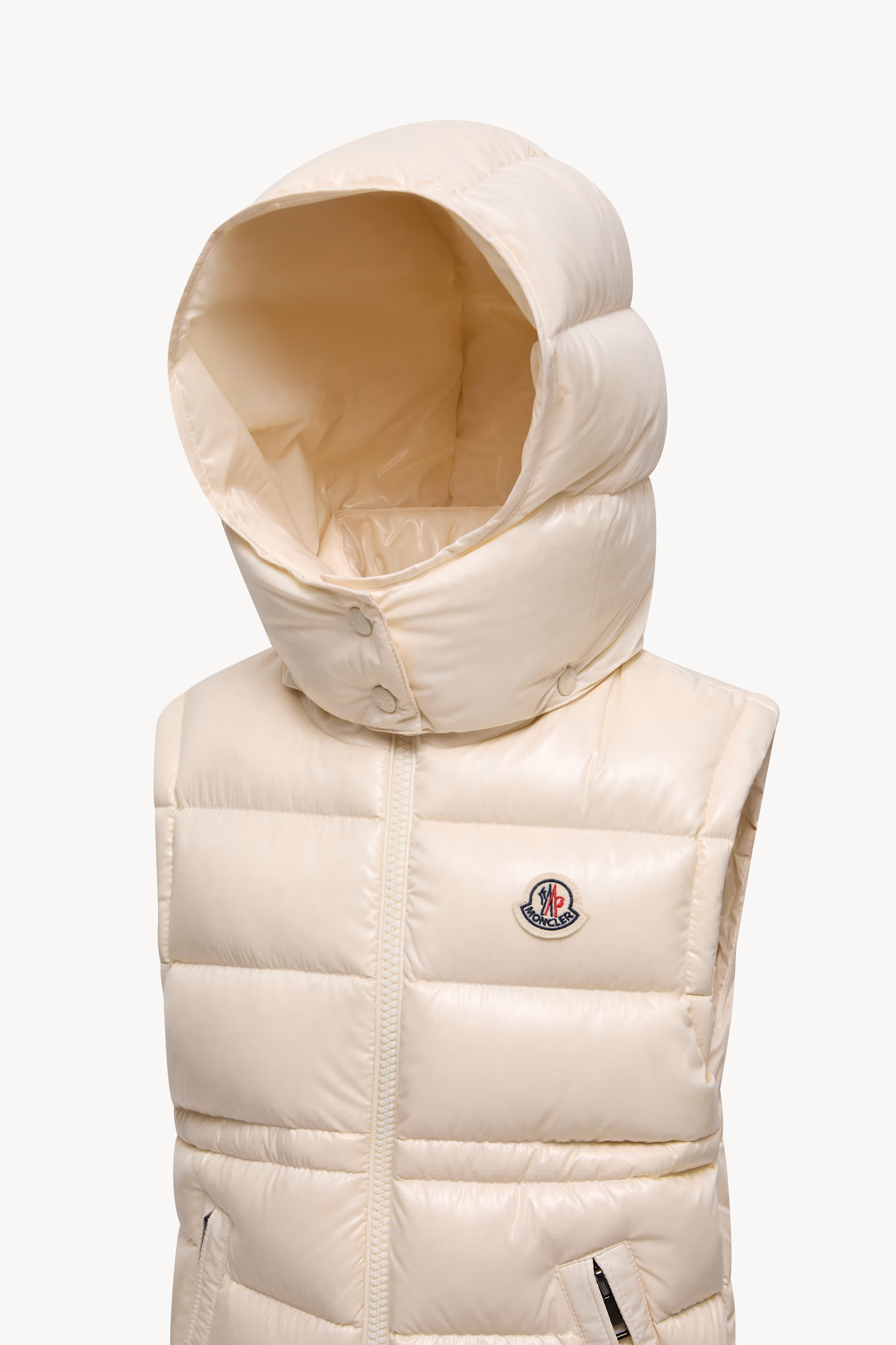 Doudoune sans manches à capuche Ania Fille Blanc Moncler 3
